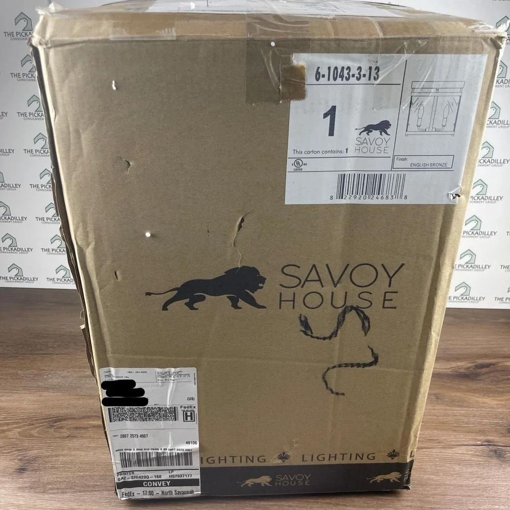 Savoy House Penrose 3-Light Ceiling Light, English Bronze - 6-1043-3-13 Open Box